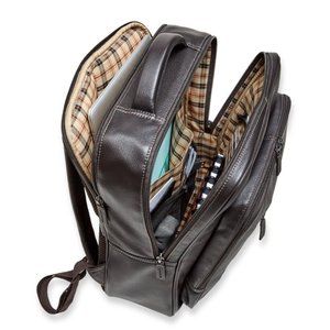 Levenger Bomber Leather Backpack